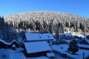 Winter Blick aus dem Fenster