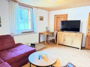 gemütliches Wohnzimmer Sat TV