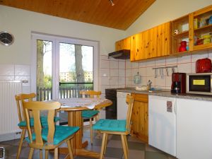 Bild 2: Landhaus am Teich - Ferienhaus türkis - Saaler Bodden - Ostsee