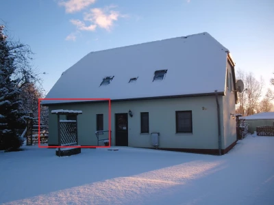 Ferienwohnung in Saal: Landhaus am Teich - Ferienwohnung rot - Saaler Bodden - Ostsee