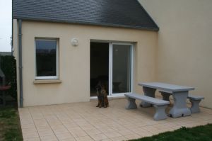 Bild 1: F115b Haus am kilometerlangen Strand. Hunde willkommen! Eingez. Garten
