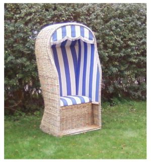 hauseigener Strandkorb in unserem Garten