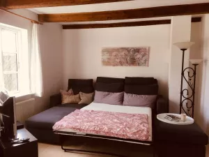 Das Sofa kann in ein bequemes Bett umfunktioniert werden. Bettgröße 140 X 200 cm.