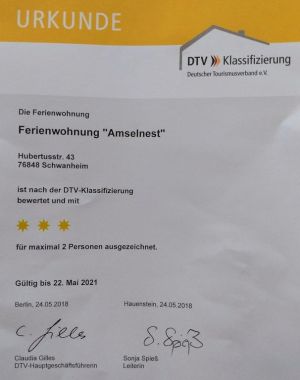 Bild 5: 3 Sterne (dtv) Ferienwohnung Amselnest mit Garage - mitten im Pfälzer Wald