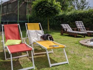 Sonnenbaden im Garten