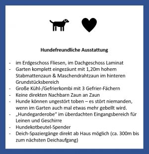 Bild 31: Ferienhaus Mia, eingezäunter Garten / fast Alleinlage / 4-5 Hunde