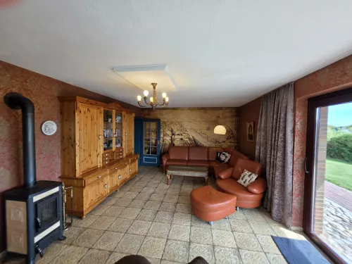 Wohnzimmer Ferienhaus Strandperle