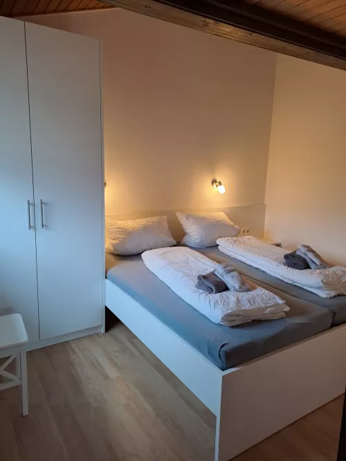 Das neu renovierte Schlafzimmer