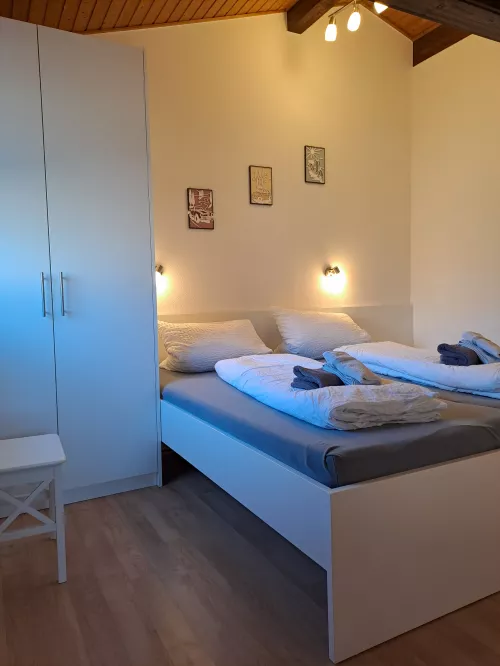 Das neu renovierte Schlafzimmer