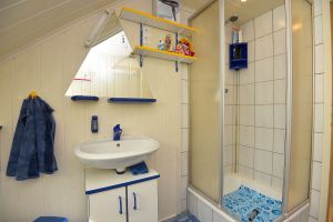 Die Dusche zum Erfrischen und für einen wachen Start in den TAg.