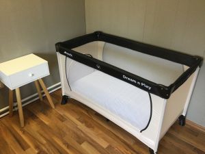Babybett auf Anfrage Gern stellen wir Ihnen ein Babyreisebett auf Anfrage kostenlos in die Ferienwohnung.
