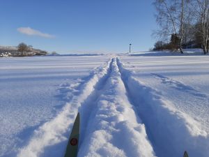 gespurte Loipen an der Teufelskanzel