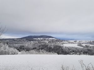 Annabergs Hausberg von Buchholz aus fotografiert