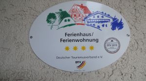 Die Wohnung ist vom Tourismusverbabd mit 4Sternen ausgezeichnet