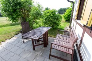 Der Blick von der Terrasse.