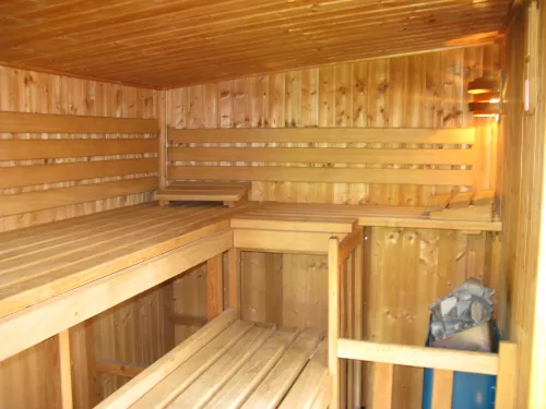 Gartensauna mit Münzbetrieb