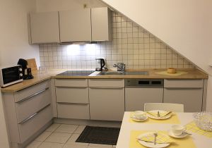 Unsere moderne und voll ausgestattete Küche