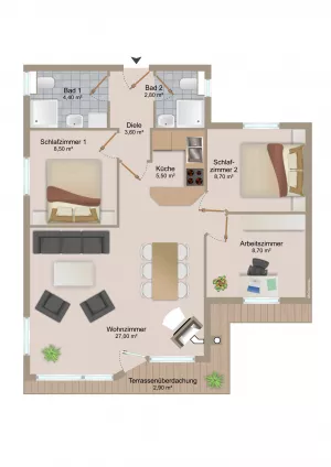 Bild 16: Kuscheliges Ferienhaus mit Meerblick in der Lübecker Bucht bei Grömitz