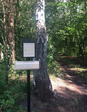 Sie sehen diesen Briefkasten? Dann sind Sie fast am Ziel.