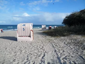 Strandkörbe sind in Hohwacht ausleihbar.