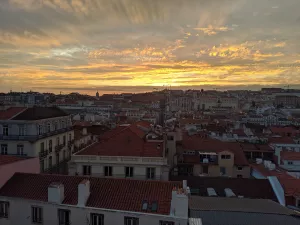 Blick nach Westen aus der Küche