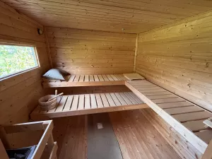 Sauna im Aussenbereich