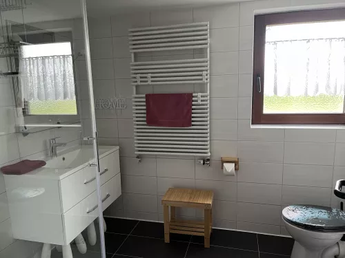 Badezimmer mit Tageslicht