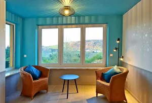 Mit einer wundervollen Aussicht auf das Kylltal