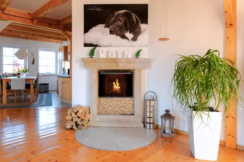 Kamin im Wohnzimmer