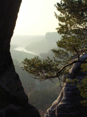 Blick vom Gamrig ins Elbtal