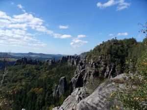 Blick von den Schrammsteinen